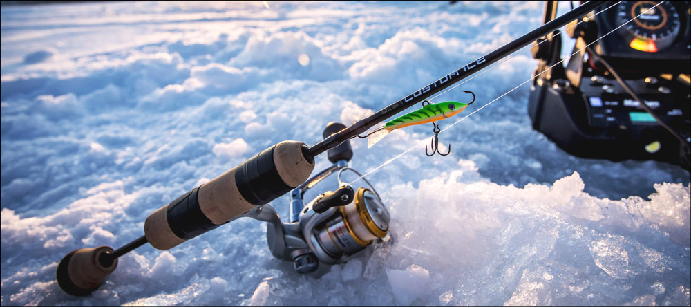 St.Croix ice fishing rod and reel