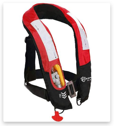 Eyson Inflatable Life Jacket Life Vest Highly Visible Automatic