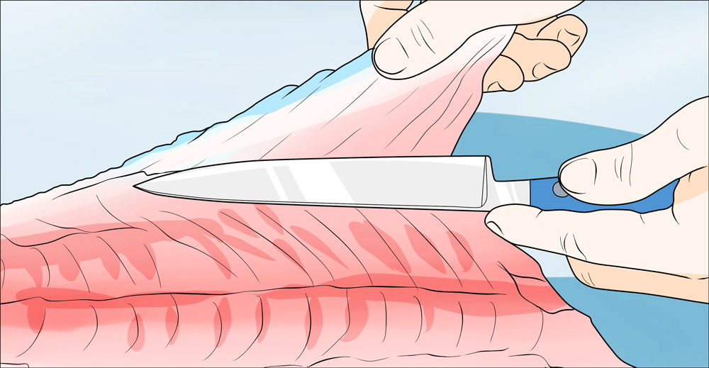 Separating the Fillet from the Bones