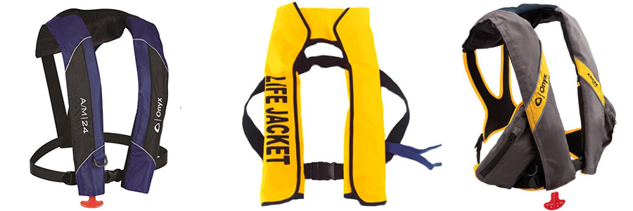 typical life jackets