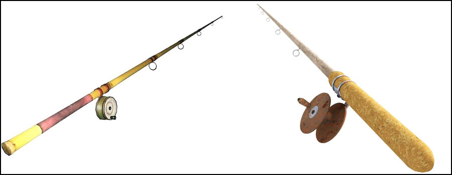 history fishing rod