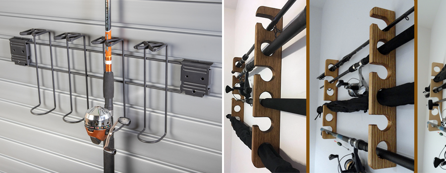 Details about   Fishing Rod Rack Wall Or Ceiling Mount Storage Pole Reel Holder Garage or Boat 
