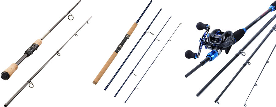 main types of fishing rods