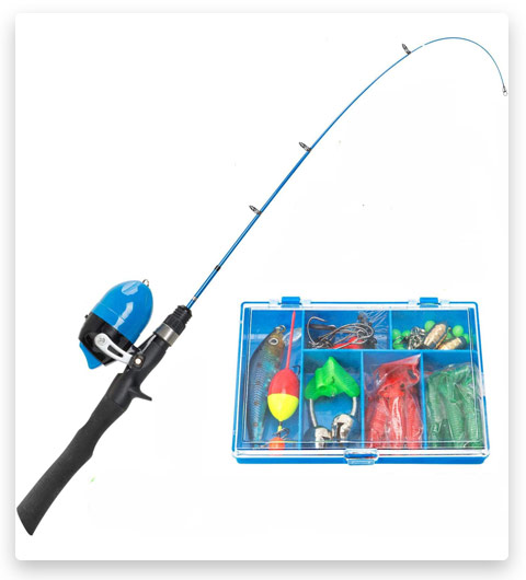 PLUSINNO Kids Telescopic Fishing Rod