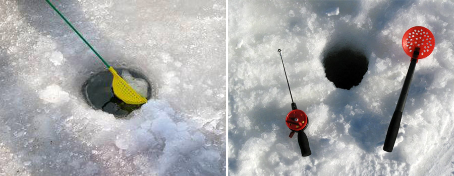 Various colors of Ice Fishing Scoop