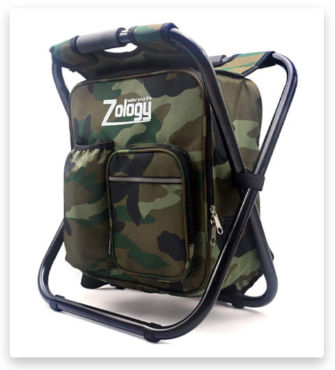 Zology Folding Camping Chair Backpack
