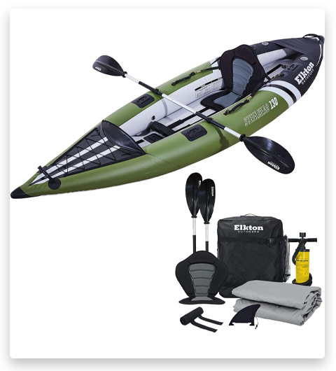 Elkton Outdoors Inflatable Fishing Kayak