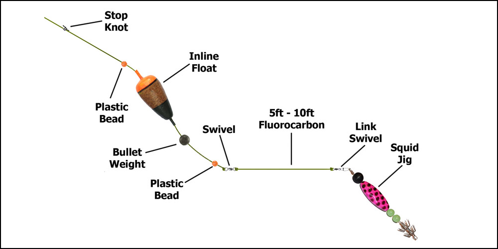 Fishing Offshore Tackle for Catching Squid