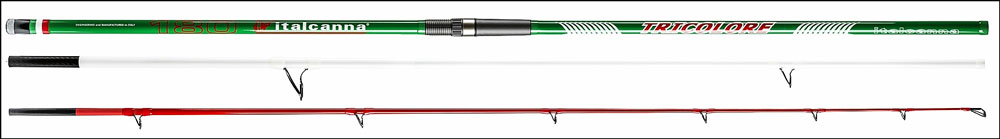 Tricolore 3 piece fishing rod
