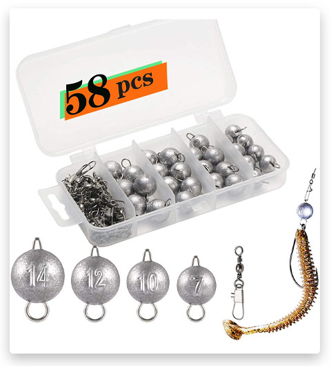 iLure Cannonball Weights Fishing Sinkers